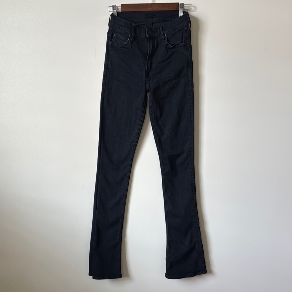 MOTHER Black Straight Leg Jeans Timeless Design